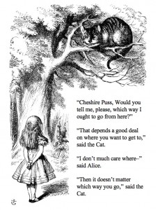 Alice and cheshire cat