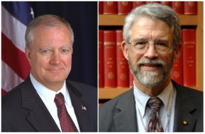 Two Presidential Science Advisors: John H. Marburger (2001-2009) and John P. Holdren (2009-present).