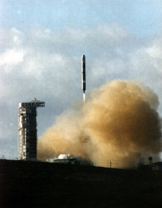 Clementine lifts off SLC-4W at Vandenberg AFB, January 25, 1994.