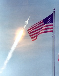 Apollo 11 leaves for the Moon, July 16, 1969.